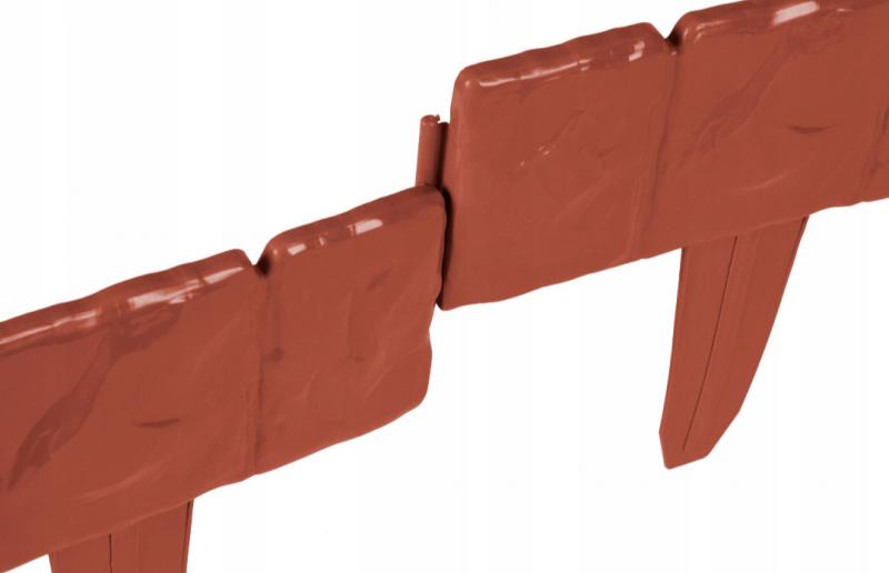 Palisada ogrodowa wysoka obrzeże border ceglasty 2,4m płotek GeoBorder